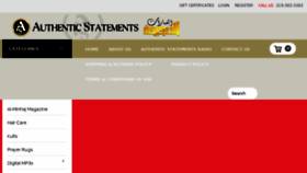 What Authenticstatements.com website looked like in 2018 (5 years ago)
