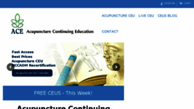 What Acupuncturecontinuingeducation.com website looked like in 2018 (5 years ago)