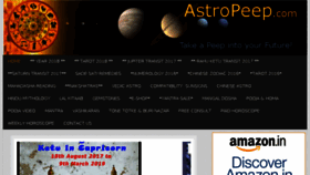 What Astropeep.com website looked like in 2018 (5 years ago)