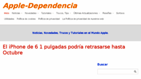 What Apple-dependencia.es website looked like in 2018 (5 years ago)