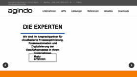 What Agindo.de website looked like in 2018 (5 years ago)