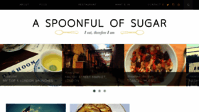 What Aspoonfulofsugarblog.com website looked like in 2018 (5 years ago)