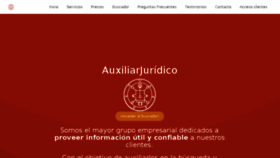 What Auxiliarjuridico.com website looked like in 2018 (5 years ago)
