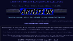 What Artistsuk.co.uk website looked like in 2018 (5 years ago)