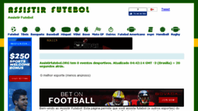 What Assistirfutebol.tv website looked like in 2018 (5 years ago)