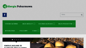 What Alergiapokarmowa.pl website looked like in 2018 (8 years ago)