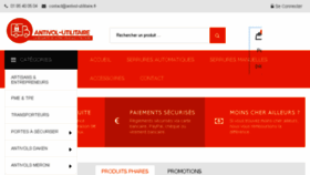 What Antivol-utilitaire.fr website looked like in 2018 (5 years ago)