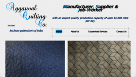 What Aggarwalquilts.in website looked like in 2018 (5 years ago)