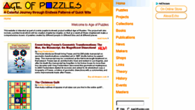 What Ageofpuzzles.com website looked like in 2018 (5 years ago)