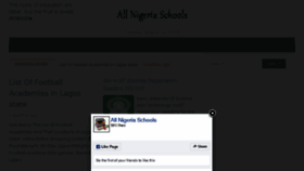 What Allnigeriaschools.com website looked like in 2018 (5 years ago)