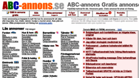 What Abc-annons.se website looked like in 2018 (5 years ago)