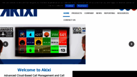 What Akixi.com website looked like in 2018 (5 years ago)
