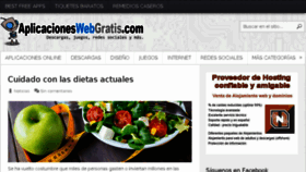 What Aplicacioneswebgratis.com website looked like in 2018 (5 years ago)