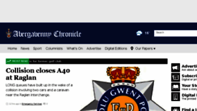 What Abergavennychronicle.com website looked like in 2018 (5 years ago)