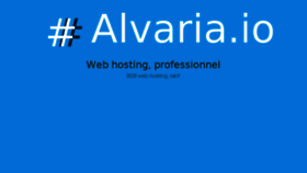 What Alvaria.io website looked like in 2018 (5 years ago)