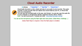What Audiorecorder.flowsoft7.com website looked like in 2018 (5 years ago)