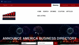 What Announceamerica.com website looked like in 2018 (5 years ago)