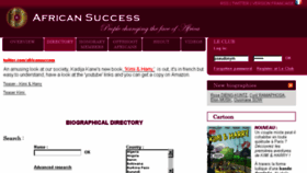 What Africansuccess.org website looked like in 2018 (5 years ago)