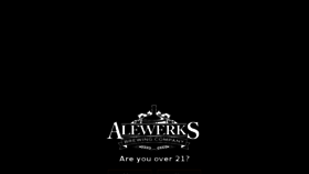 What Alewerks.com website looked like in 2018 (5 years ago)