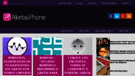 What Alertasiphone.com website looked like in 2018 (5 years ago)