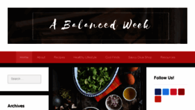 What Abalancedweek.com website looked like in 2018 (5 years ago)