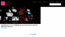 What Arts.timessquarenyc.org website looked like in 2018 (5 years ago)
