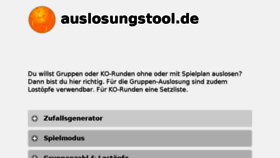 What Auslosungstool.de website looked like in 2018 (5 years ago)
