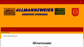 What Allmannsweier.de website looked like in 2018 (7 years ago)