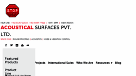 What Acousticalsurfaces.in website looked like in 2018 (5 years ago)