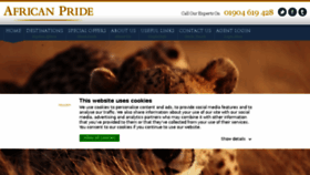 What African-pride.co.uk website looked like in 2018 (5 years ago)