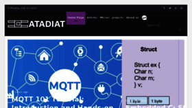 What Atadiat.com website looked like in 2018 (5 years ago)