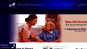 What Amaranursingcare.com website looked like in 2018 (5 years ago)