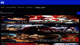 What Animesorion.com website looked like in 2018 (5 years ago)