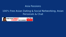 What Asiapassions.com website looked like in 2018 (5 years ago)