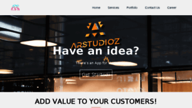 What Arstudioz.com website looked like in 2018 (5 years ago)