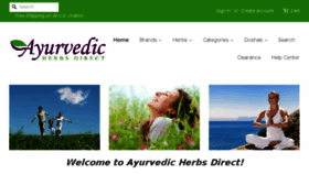 What Ayurvedicherbsdirect.com website looked like in 2018 (5 years ago)
