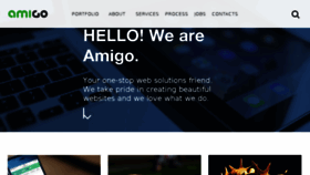 What Amigo.studio website looked like in 2018 (5 years ago)