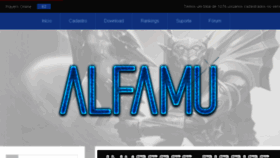 What Alfamu.com.br website looked like in 2018 (5 years ago)