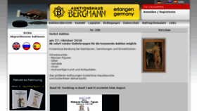 What Auction-bergmann.de website looked like in 2018 (5 years ago)