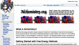 What Alchemistry.org website looked like in 2018 (5 years ago)