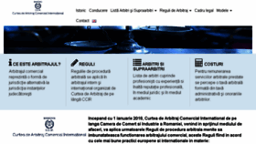 What Arbitration.ccir.ro website looked like in 2018 (5 years ago)