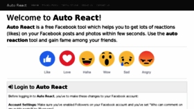 What Auto-react.com website looked like in 2018 (5 years ago)