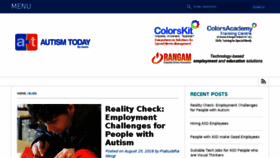 What Autism-today.com website looked like in 2018 (5 years ago)