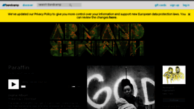 What Armandhammer.bandcamp.com website looked like in 2018 (5 years ago)