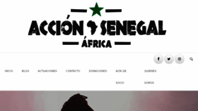 What Accionsenegal.org website looked like in 2018 (5 years ago)