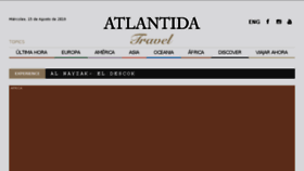 What Atlantida.travel website looked like in 2018 (5 years ago)