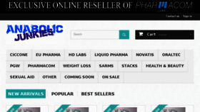 What Anabolicjunkies.co.za website looked like in 2018 (5 years ago)