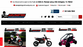 What Arlingtonpowersports.com website looked like in 2018 (5 years ago)
