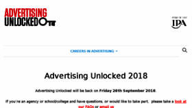 What Advertisingunlocked.co.uk website looked like in 2018 (5 years ago)