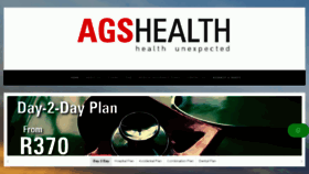 What Agshealth.co.za website looked like in 2018 (5 years ago)